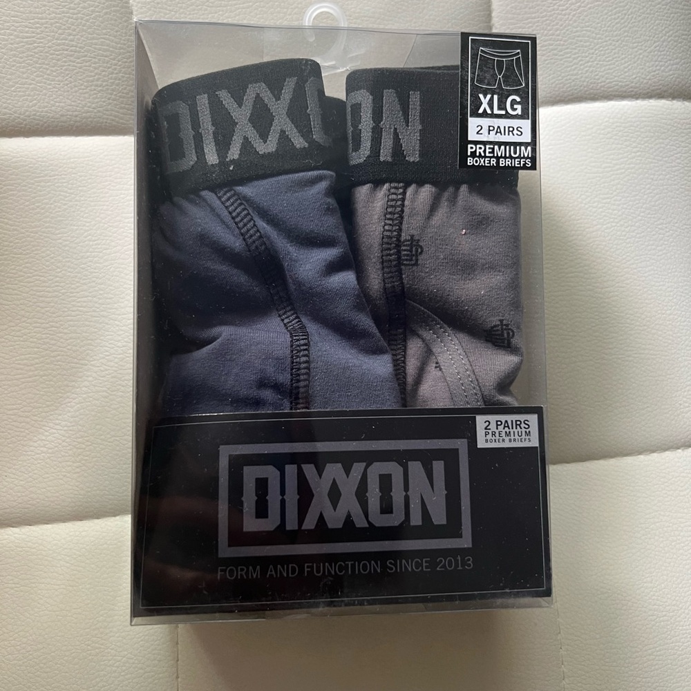 DIXXON Black and Gray Boxer Briefs Premium Comfort